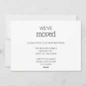 Cute Doodle New Home for The Holidays Moving Photo Feestdagenkaart (Achterkant)