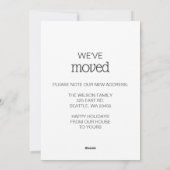 Cute Doodle New Year New Home Moving  Feestdagenkaart (Achterkant)