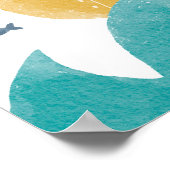 Cute Doodle Onderzeeboot | Verkenning Poster (Hoek)