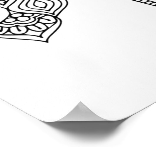 Cute Doodle Owl 2 Poster (Hoek)