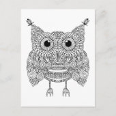 Cute Doodle Owl Briefkaart (Voorkant)