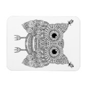 Cute Doodle Owl Magneet (Horizontaal)