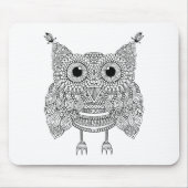 Cute Doodle Owl Muismat (Voorkant)