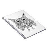 Cute Doodle Owl Notitieboek (Rechterzijde)