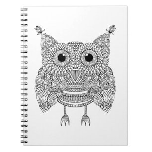 Cute Doodle Owl Notitieboek