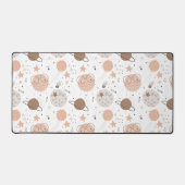 Cute Doodle Planet Pattern Bureaumat (Voorkant)