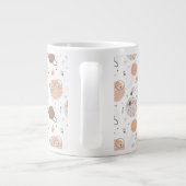 Cute Doodle Planet Pattern Grote Koffiekop (Achterkant)