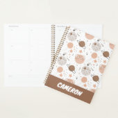 Cute Doodle Planet Pattern Planner (Display)