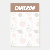 Cute Doodle Planet Pattern Post-it® Notes (Voorkant)