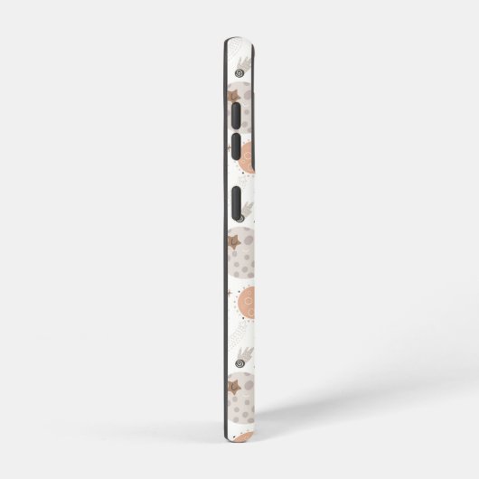 Cute Doodle Planet Pattern Samsung Galaxy Hoesje (Rechterkant)