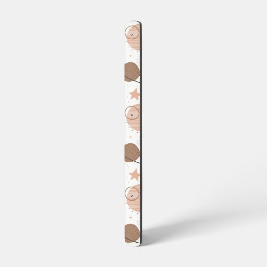 Cute Doodle Planet Pattern Samsung Galaxy Hoesje (Linkerkant)