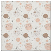 Cute Doodle Planet Pattern Stof (Swatch)