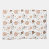 Cute Doodle Planet Pattern Theedoek (Horizontaal)