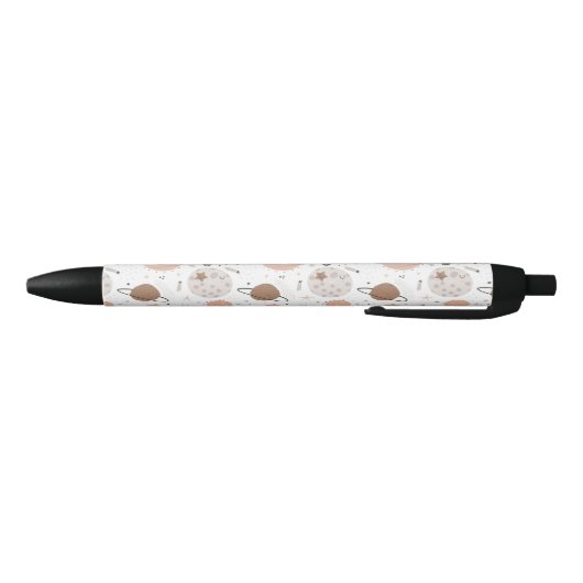 Cute Doodle Planet Pattern Zwarte Inkt Pen (Bodem)