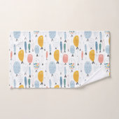 Cute Doodle School of Fish Pattern Bad Handdoek (Handdoek)