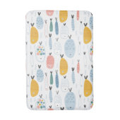 Cute Doodle School of Fish Pattern Badmat (Voorkant Verticaal)