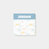 Cute Doodle School of Fish Pattern Post-it® Notes (Voorkant)