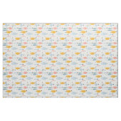 Cute Doodle School of Fish Pattern Stof (Fat Quarter)