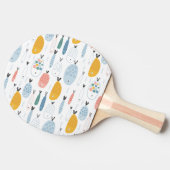 Cute Doodle School of Fish Pattern Tafeltennisbatje (Zijkant)