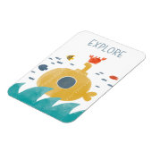 Cute Doodle Submarine | Onderzoek Magneet (Linkerzijde)