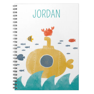 Cute Doodle Submarine | Onderzoek Notitieboek