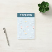 Cute Doodle Town Scene Patroon Post-it® Notes (Kantoor)