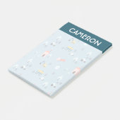 Cute Doodle Town Scene Patroon Post-it® Notes (Schuin)