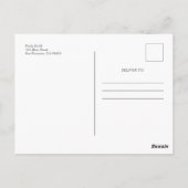 Cute Doodle Unicorn en Stars Birthday Briefkaart (Achterkant)