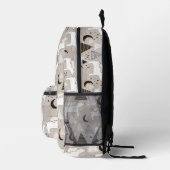 Cute Doodle Woodland Beer Pattern Bedrukte Rugzak (Rechts)