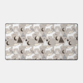 Cute Doodle Woodland Beer Pattern Bureaumat (Voorkant)