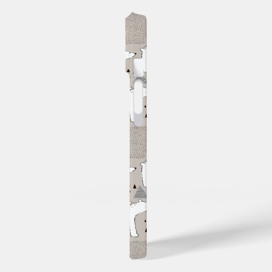 Cute Doodle Woodland Beer Pattern Case-Mate iPhone Case (Achterkant / Links)