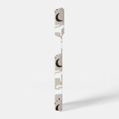 Cute Doodle Woodland Beer Pattern iPhone Hoesje (Rechterkant)