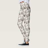 Cute Doodle Woodland Beer Pattern Leggings (Links)