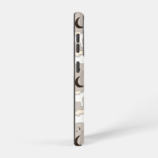 Cute Doodle Woodland Beer Pattern Samsung Galaxy Hoesje (Rechterkant)