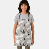 Cute Doodle Woodland Beer Pattern Schort (Insitu)