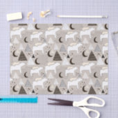 Cute Doodle Woodland Beer Pattern Tissuepapier (Craft)