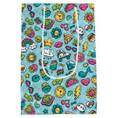 Cute Doodles-cadeautas Medium Cadeauzakje (Achterkant)