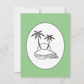 Cute Doodles Sage Green Dino Party Kind Birthday Kaart (Achterkant)