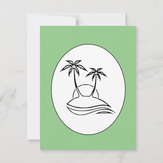 Cute Doodles Sage Green Dino Party Kind Birthday Kaart (Achterkant)