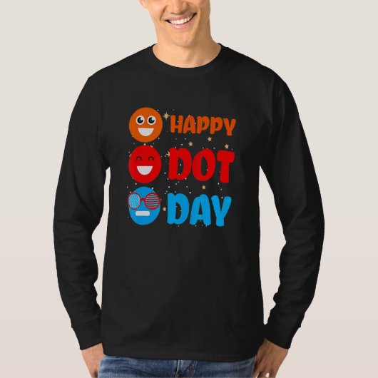 Cute Dot Pattern Smile September National Happy Do T-shirt (Voorkant)