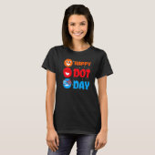 Cute Dot Pattern Smile September National Happy Do T-shirt (Voorkant volledig)