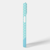 Cute Dotty Blue Owl Art Personalised Case-Mate iPhone Case (Achterkant / Rechts)