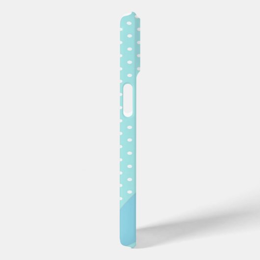 Cute Dotty Blue Owl Art Personalised Case-Mate iPhone Case (Achterkant / Rechts)