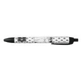 Cute Dotty Cats in Love Monogram Zwarte Inkt Pen (Bodem)