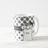 Cute Dotty Cats in Love Personated Koffiemok (Voorkant rechts)