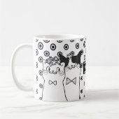 Cute Dotty Cats in Love Personated Koffiemok (Links)