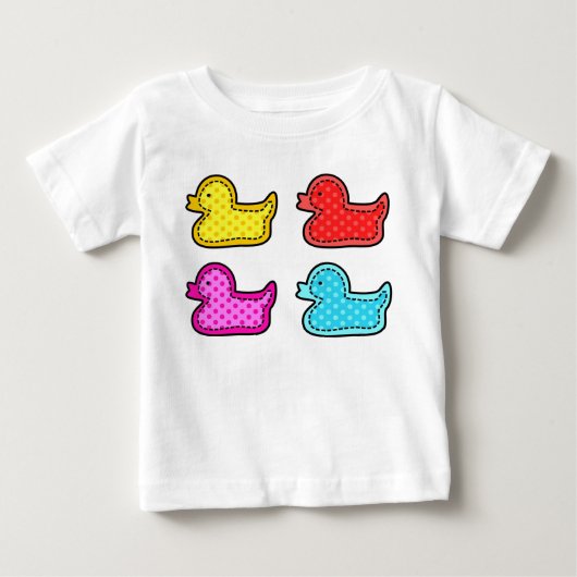 Cute Dotty Colorful Ducks (Voorkant)