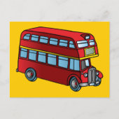 Cute Double Decker Bus Briefkaart (Voorkant)