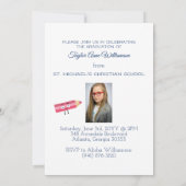 Cute Double Photo Middle School Afstuderen Kaart (Achterkant)