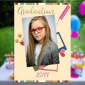 Cute Double Photo Middle School Afstuderen Kaart